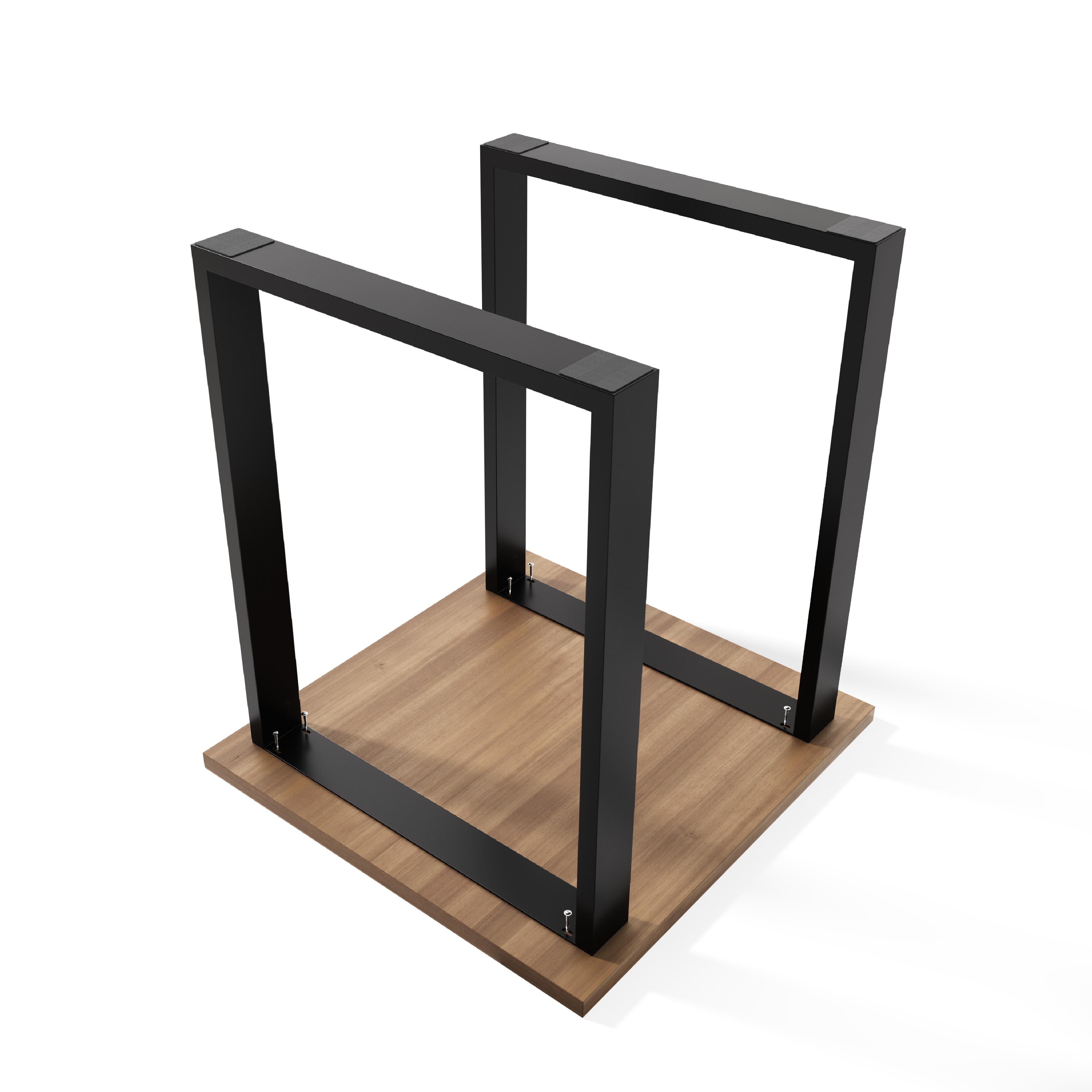 Stahl Tischkufen | TKW1 | 2er Set | Schwarz