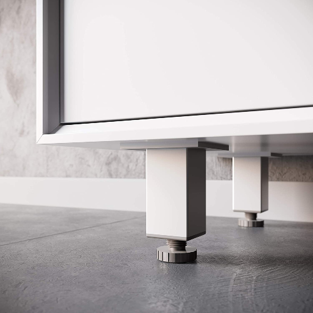 Möbelfüße | E4MF | 4er Set | Farbe: Aluminium