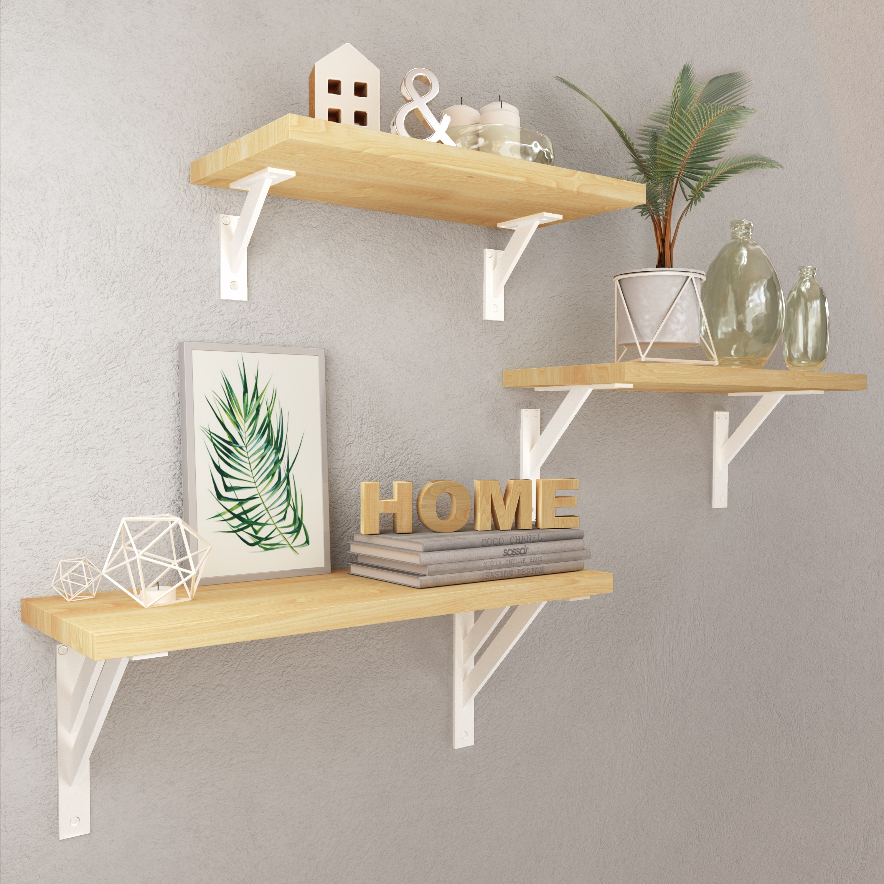 Regalträger | FSHR | 1 Paar | Farbe: Weiß