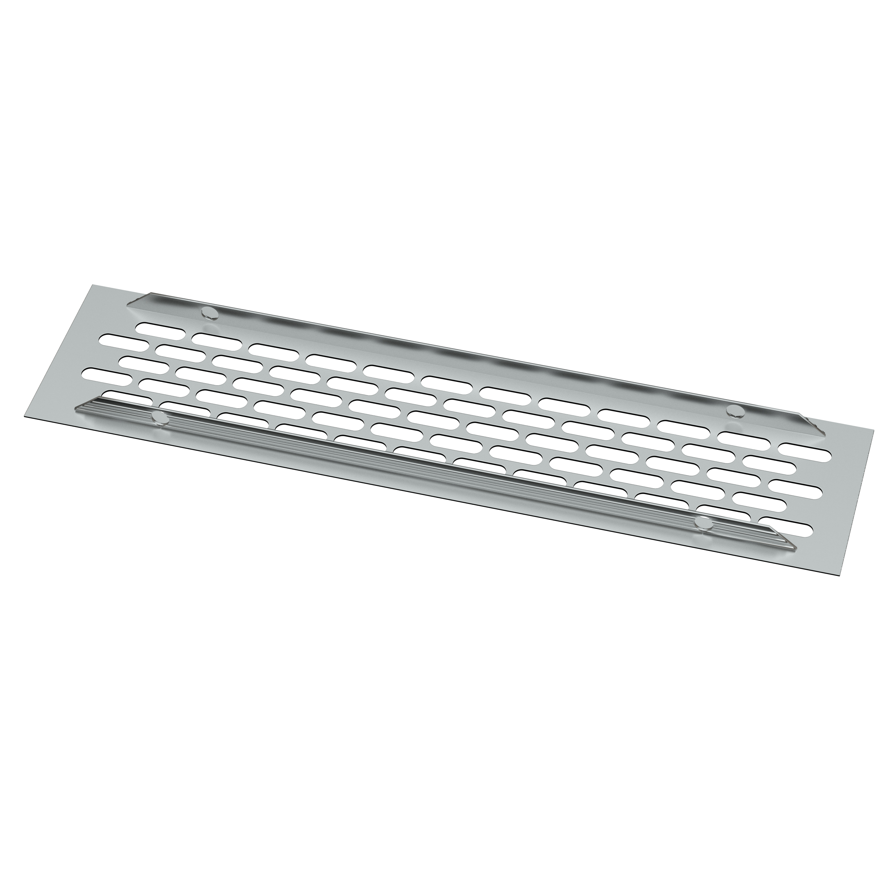 Aluminium Lüftungsgitter AGCR | Farbe: Inox gebürstet