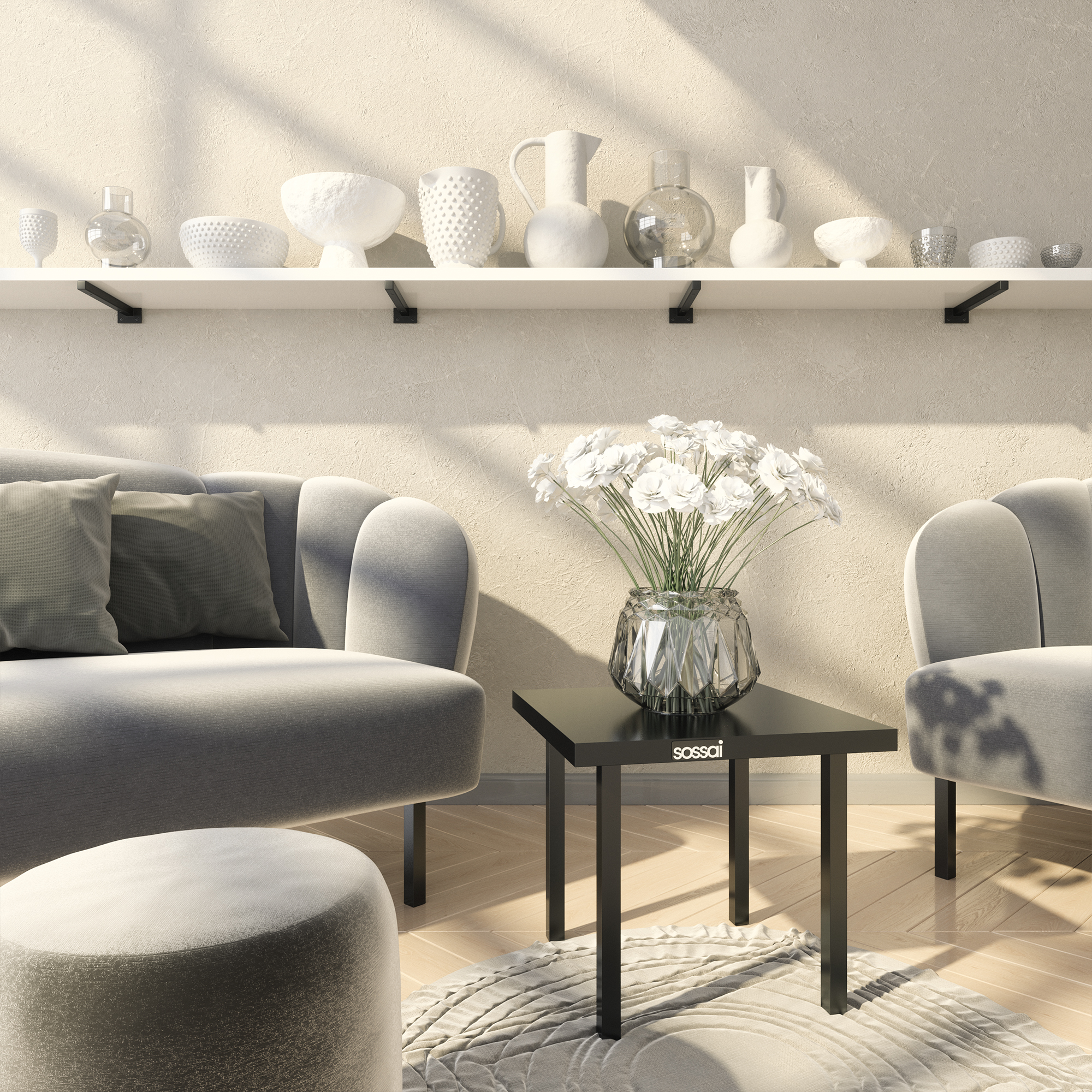 Regalträger | GSHT | 1 Paar | Farbe: Schwarzmatt
