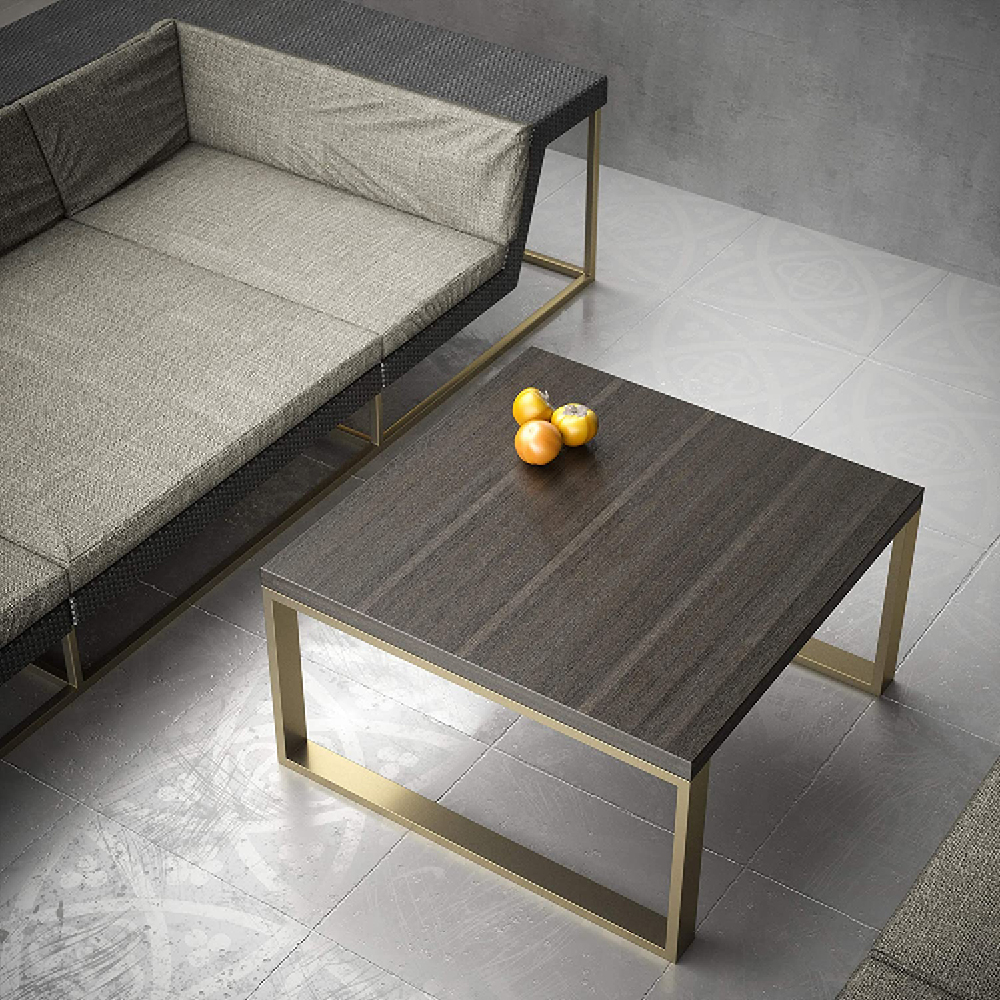 Stahl Couchtischkufen | CKK1 | 2er Set | Gold-Messing