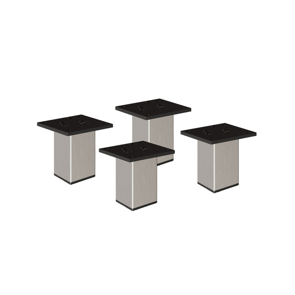 Möbelfüße | E4MF-N | 4er Set | Farbe: Inox