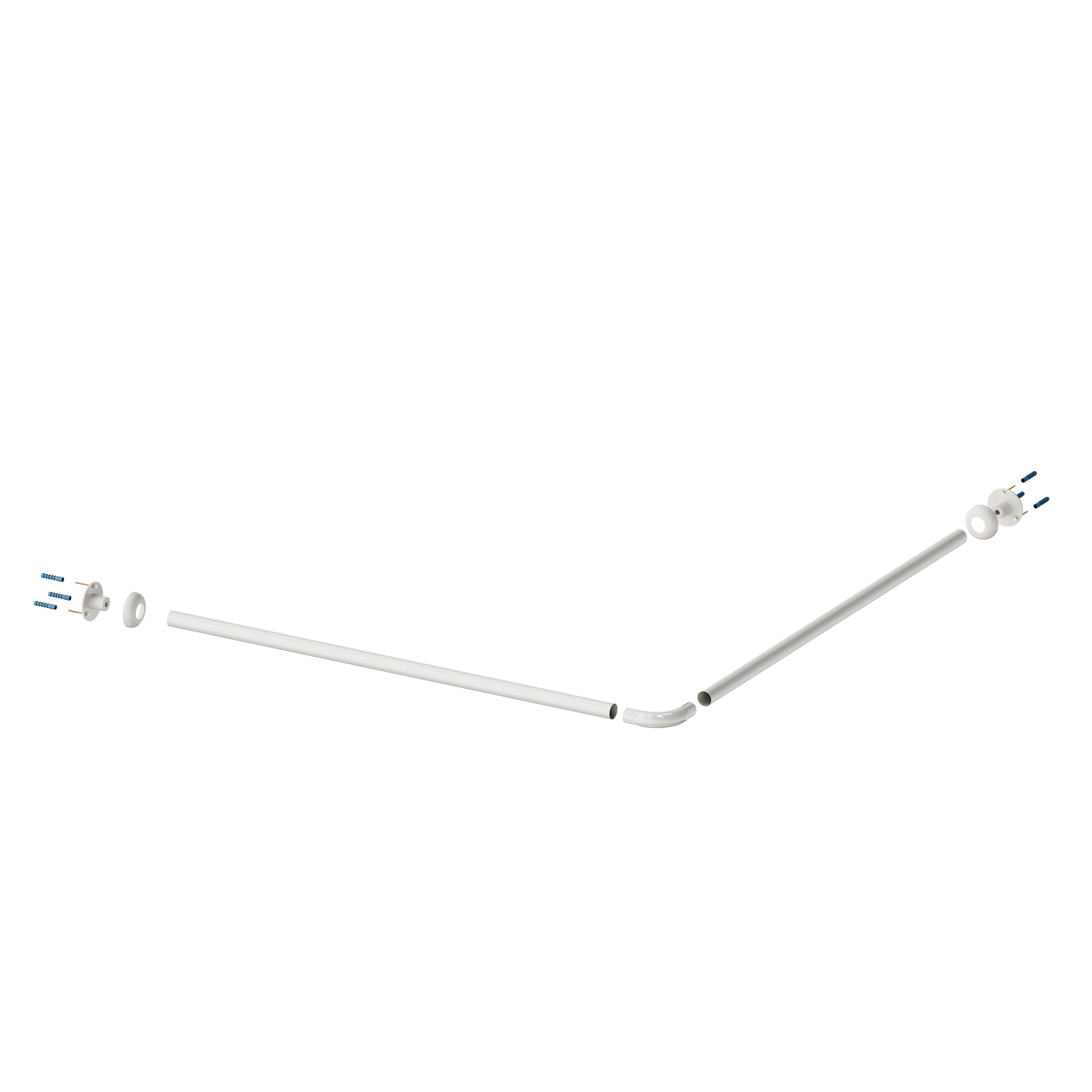 Aquabad® Hastaflex Square Duschvorhangstange DVS3