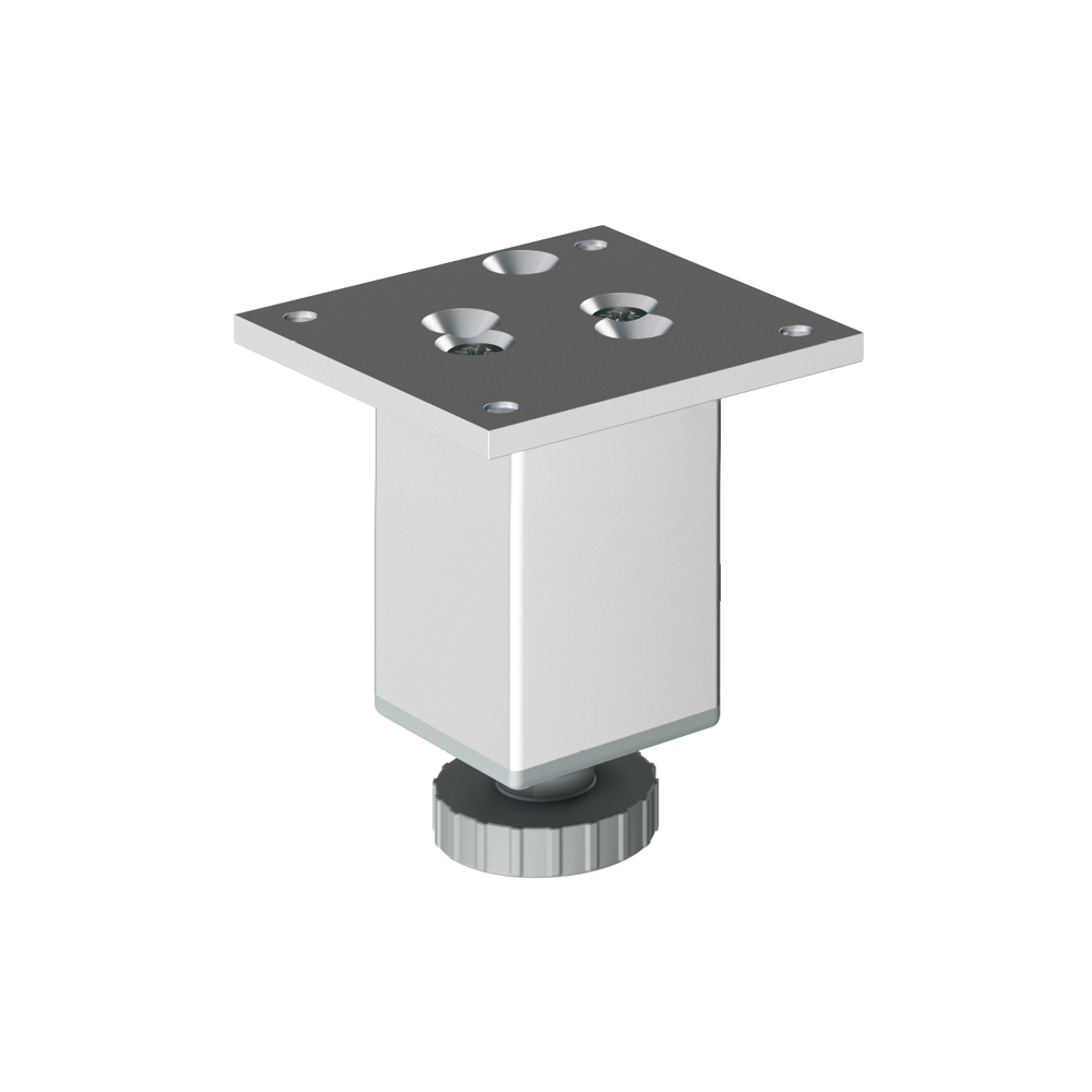 Möbelfüße | E4MF | 4er Set | Farbe: Aluminium