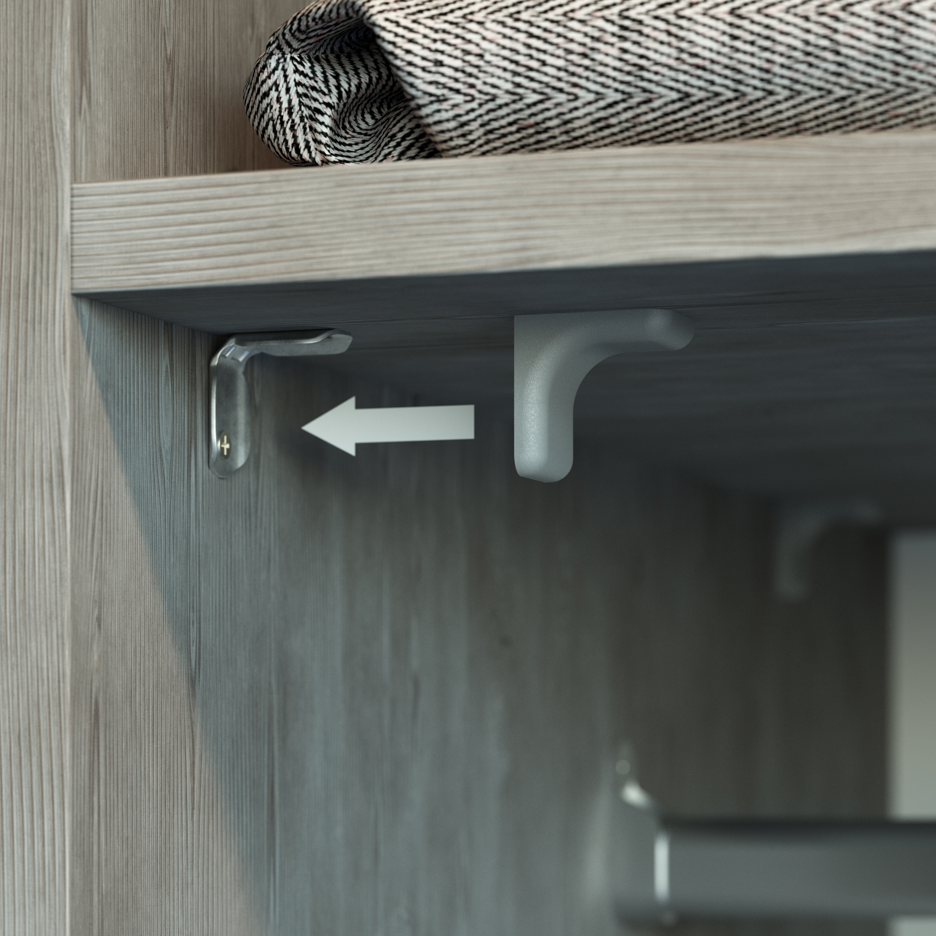 Korpusverbinder Stahl | BT2 | Farbe: Grau