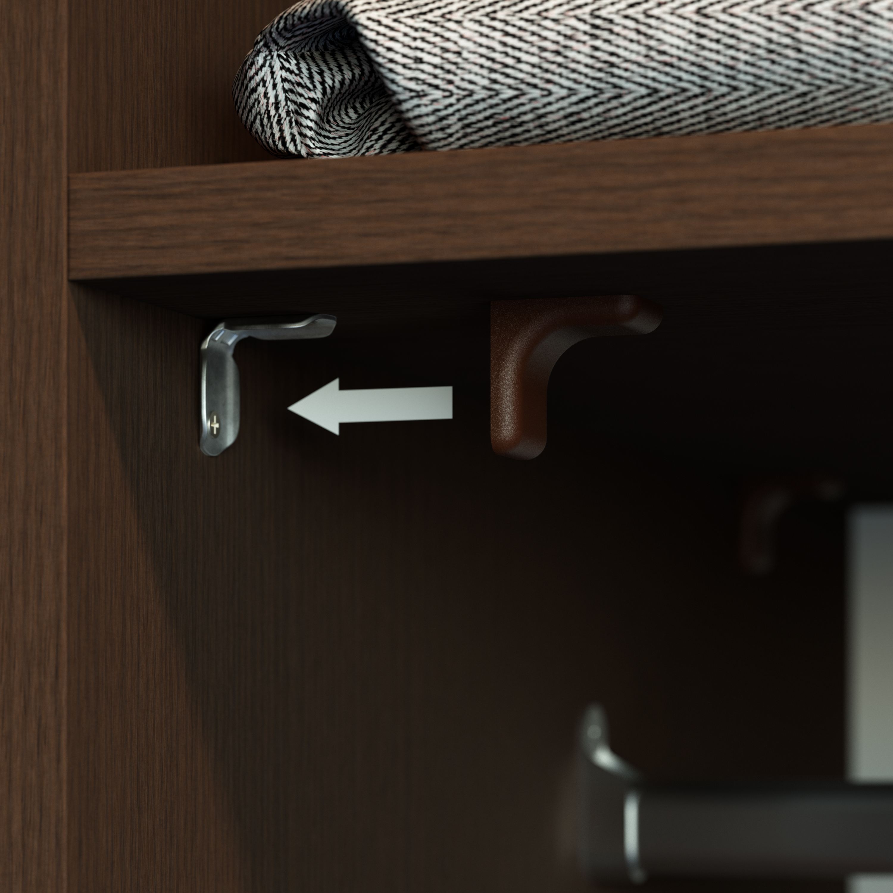 Korpusverbinder Stahl | BT2 | Farbe: Braun