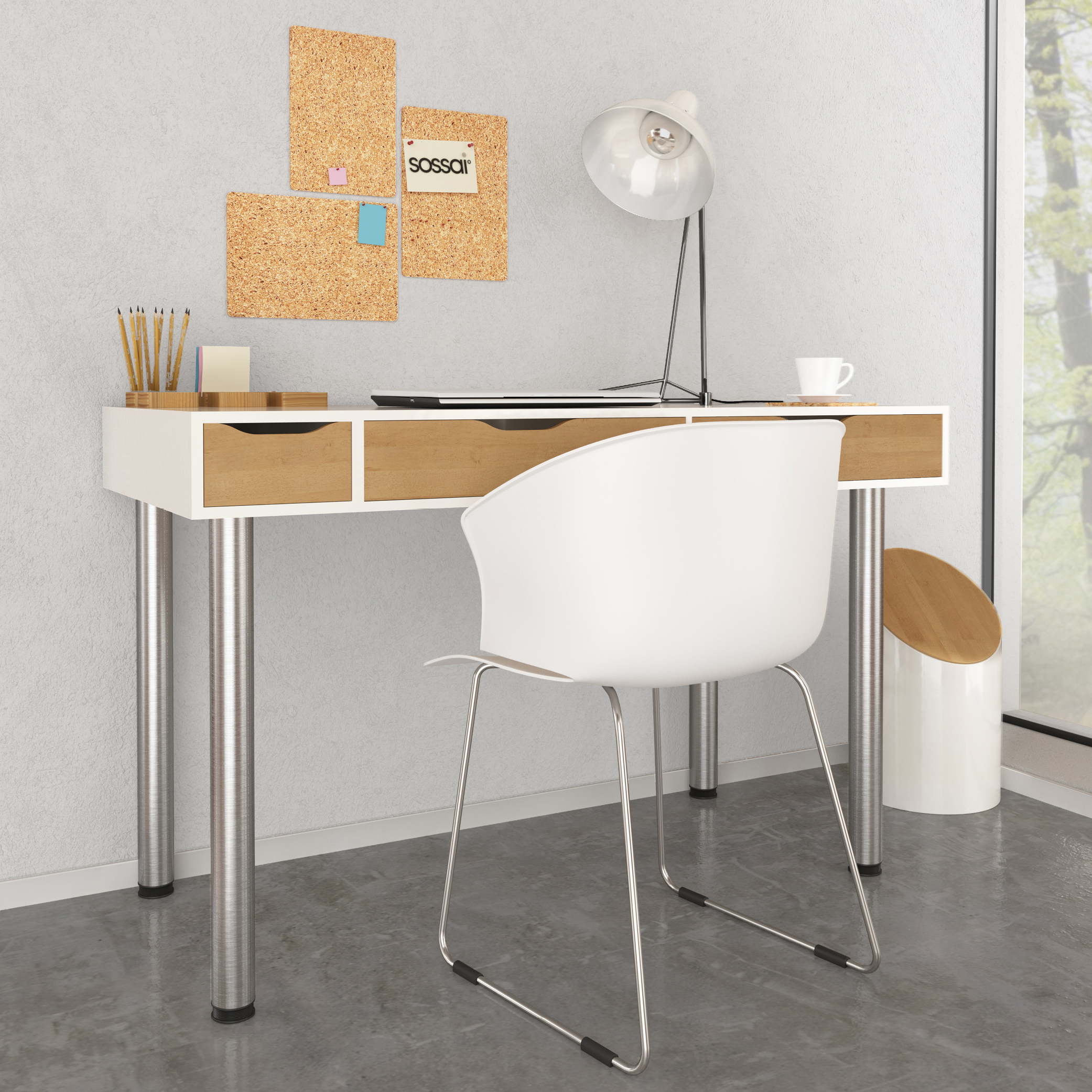 Tischbeine | STBGS | 4er Set | Farbe: Edelstahl