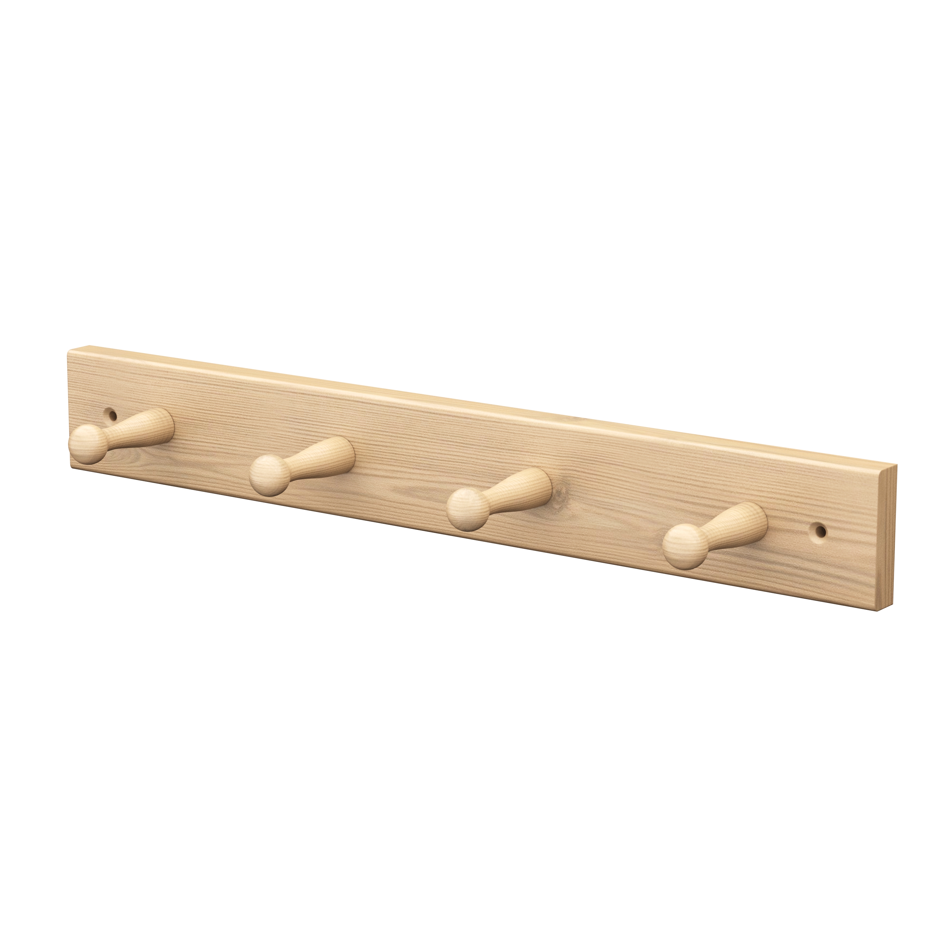 Wandgarderobe aus Holz | 2-4 Haken