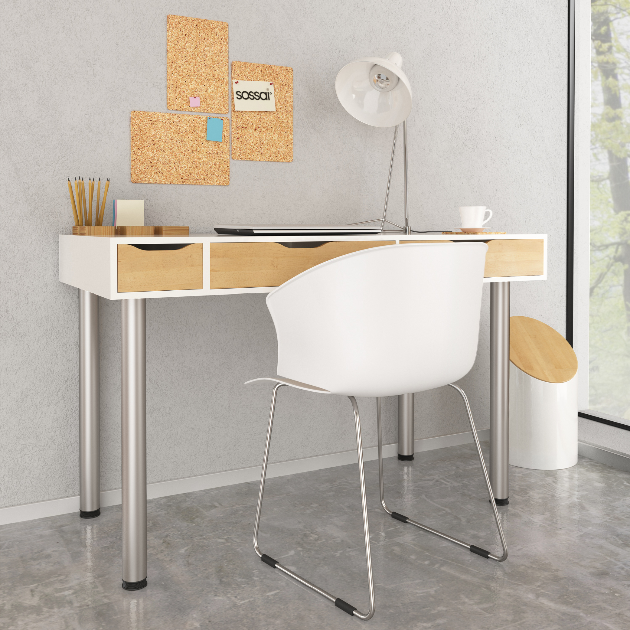 Tischbeine | TBAL | 4er Set | Farbe: Aluminium