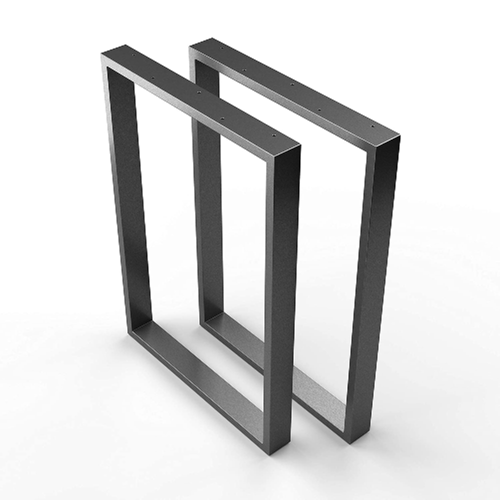 Stahl Tischkufen | TKK1 | 2er Set | Anthrazit