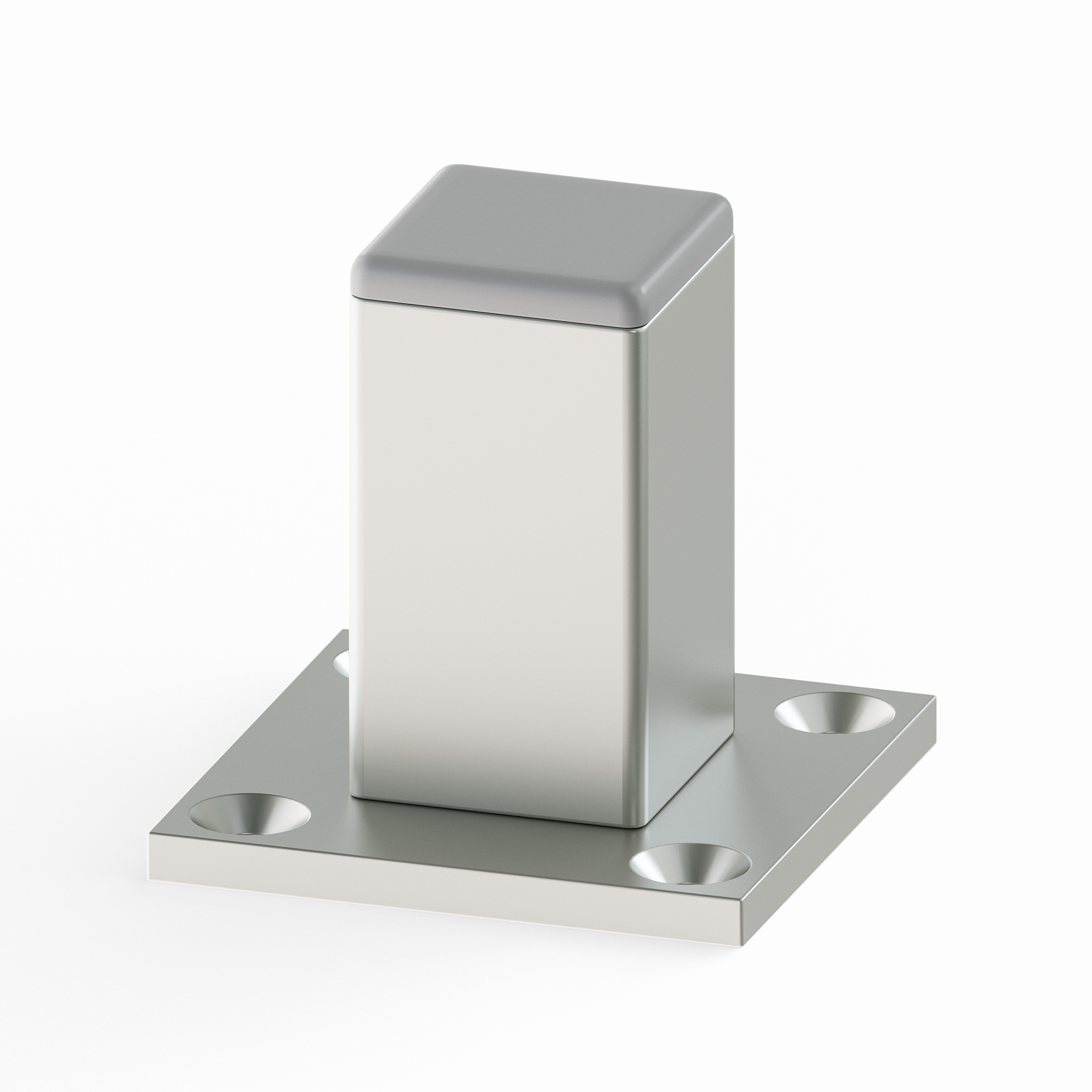 Möbelfüße | E3MF | 4er Set | Farbe: Aluminium