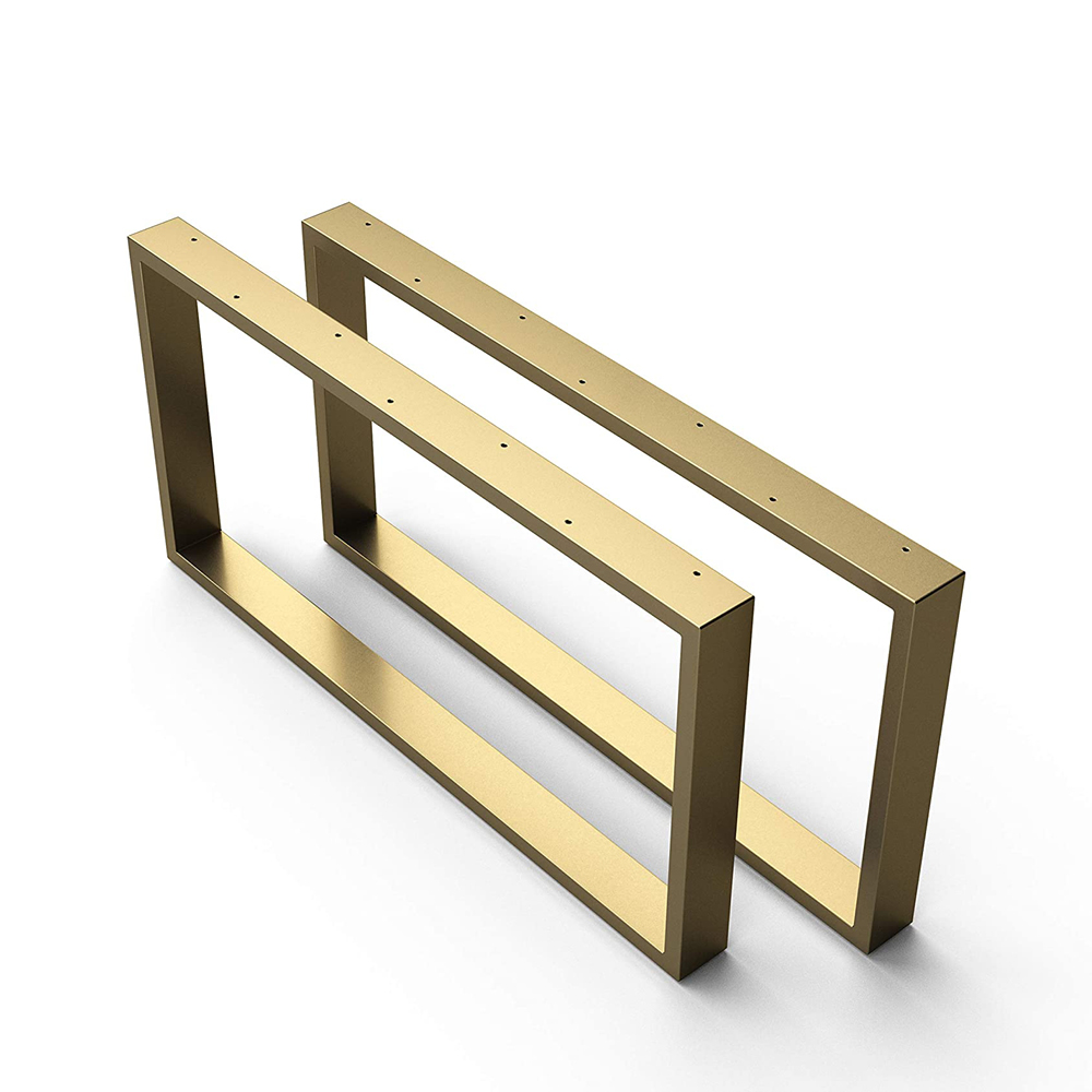 Stahl Couchtischkufen | CKK1 | 2er Set | Gold-Messing