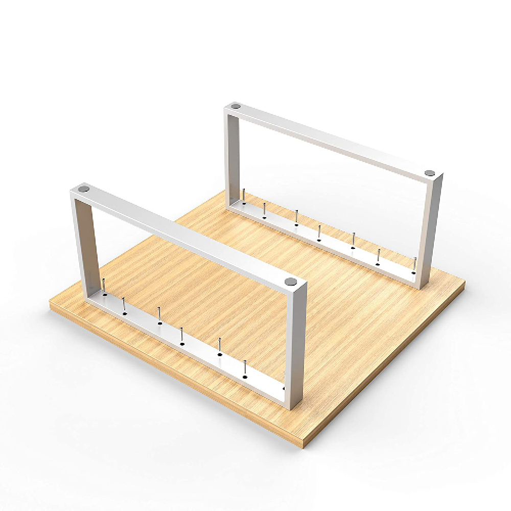 Stahl Couchtischkufen | CKK1 | 2er Set | Weiß