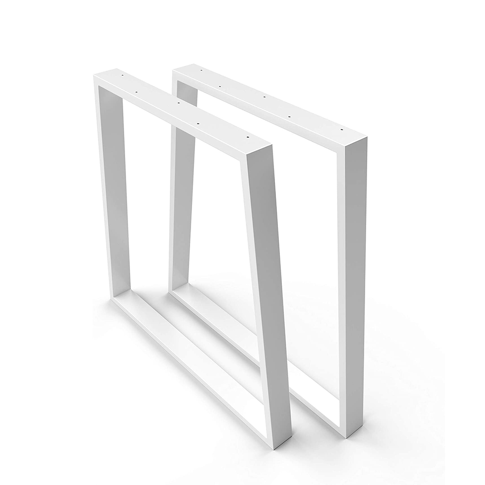 Stahl Tischkufen | TKG6 | 2er Set | Weiß