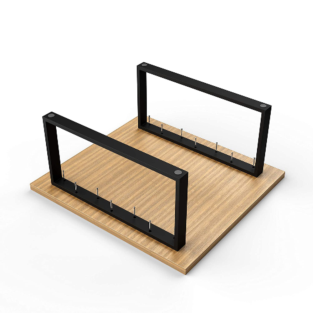 Stahl Couchtischkufen | CKK1 | 2er Set | Schwarz