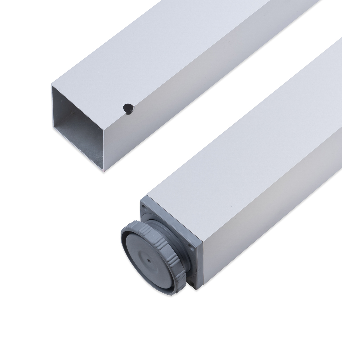 Tischbeine | TBEAL | 4er Set | Farbe: Aluminium