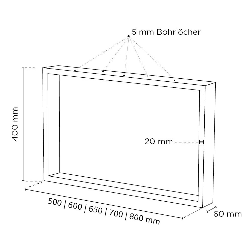Stahl Couchtischkufen | CKK1 | 2er Set | Schwarz
