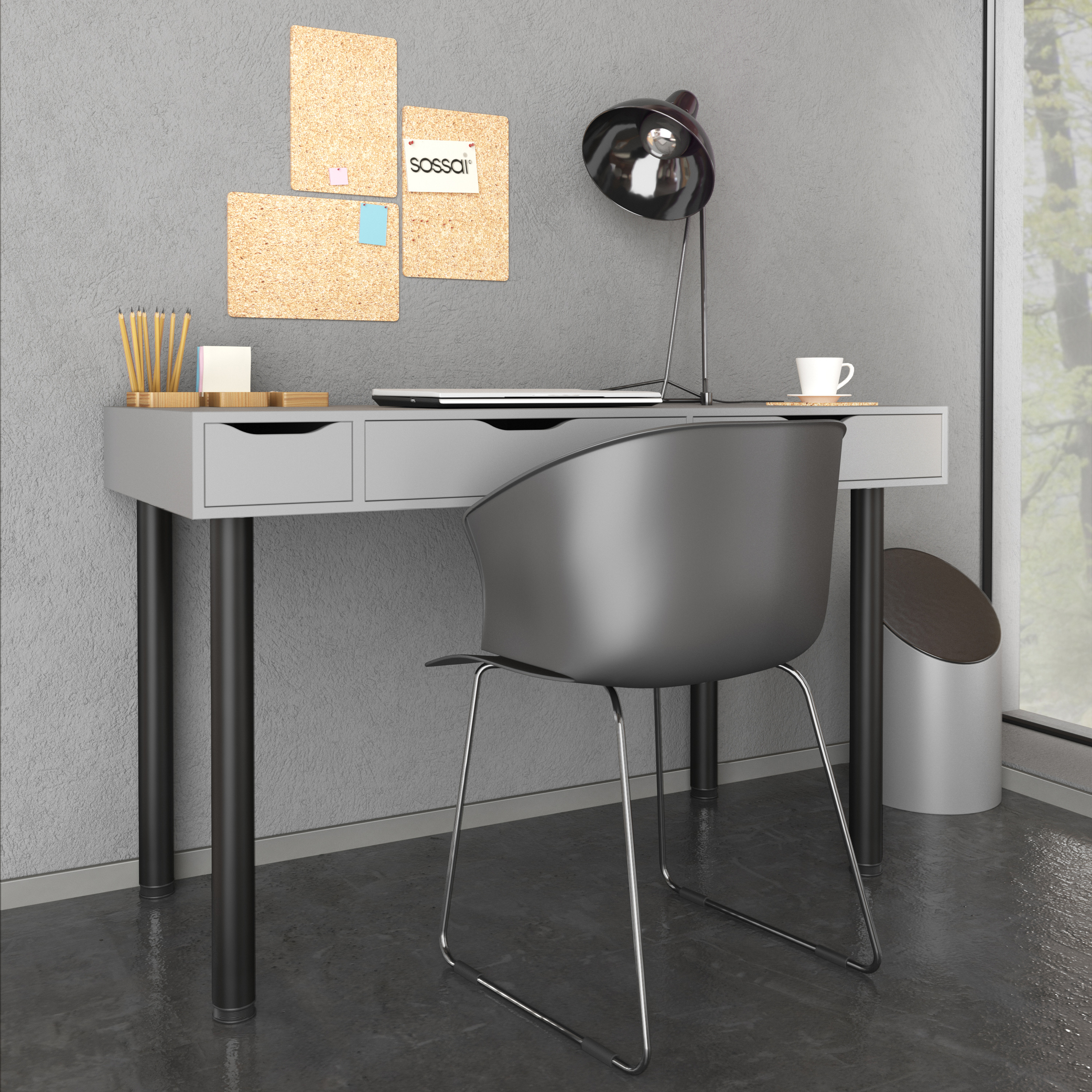 Tischbeine | TBBL | 4er Set | Farbe: Schwarz