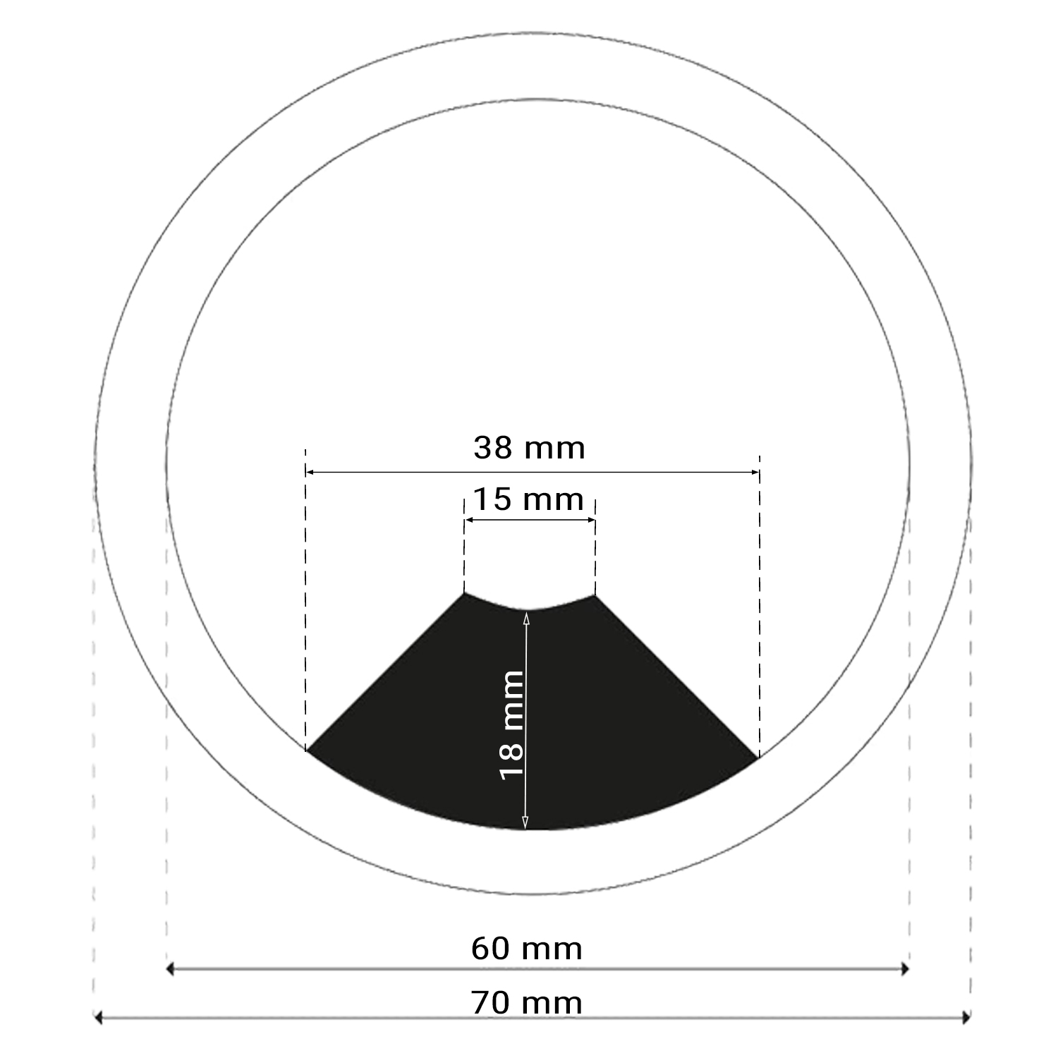 4er Set Kabeldurchführung | KDM2 | Farbe: Grau
