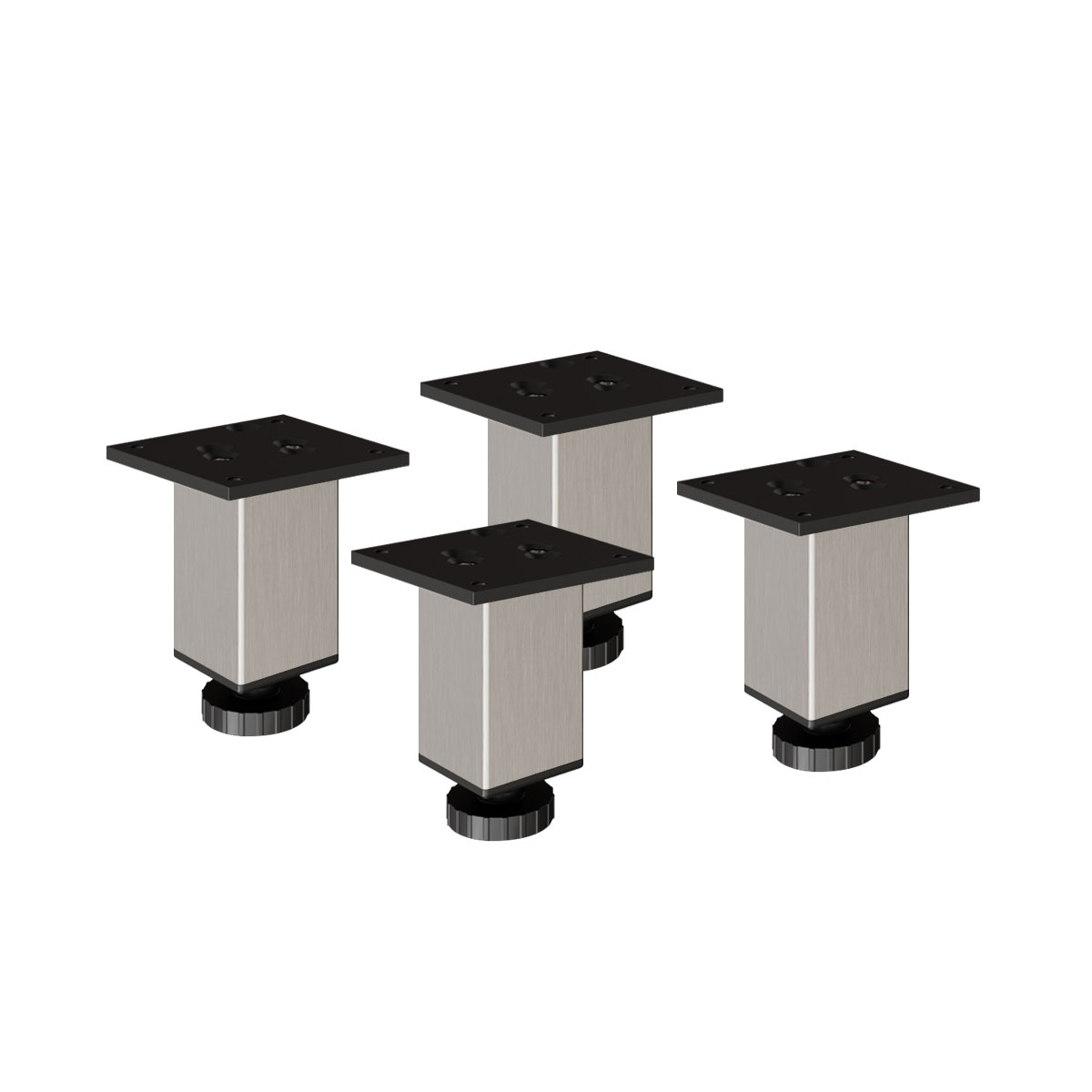Möbelfüße | E4MF | 4er Set | Farbe: Inox