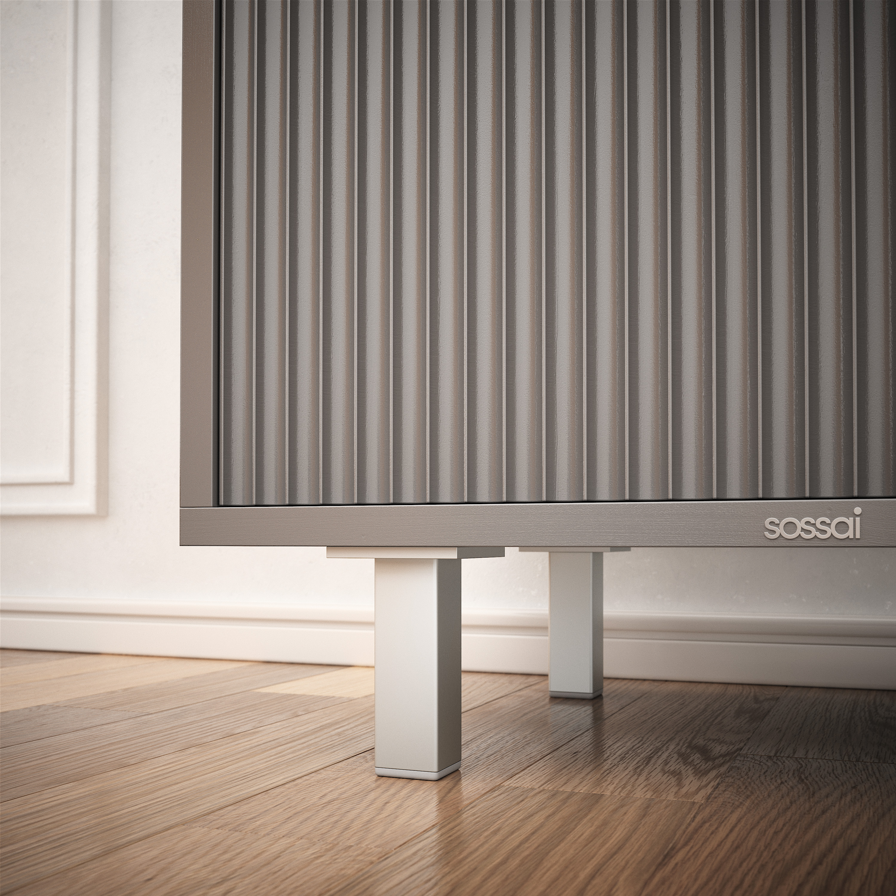 Möbelfüße | E3MF | 4er Set | Farbe: Aluminium