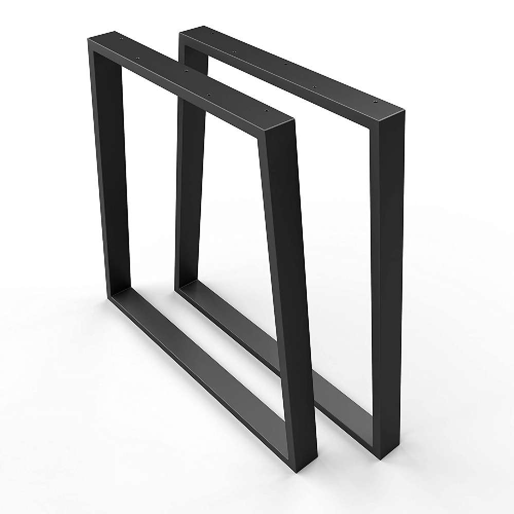 Stahl Tischkufen | TKG6 | 2er Set | Schwarz