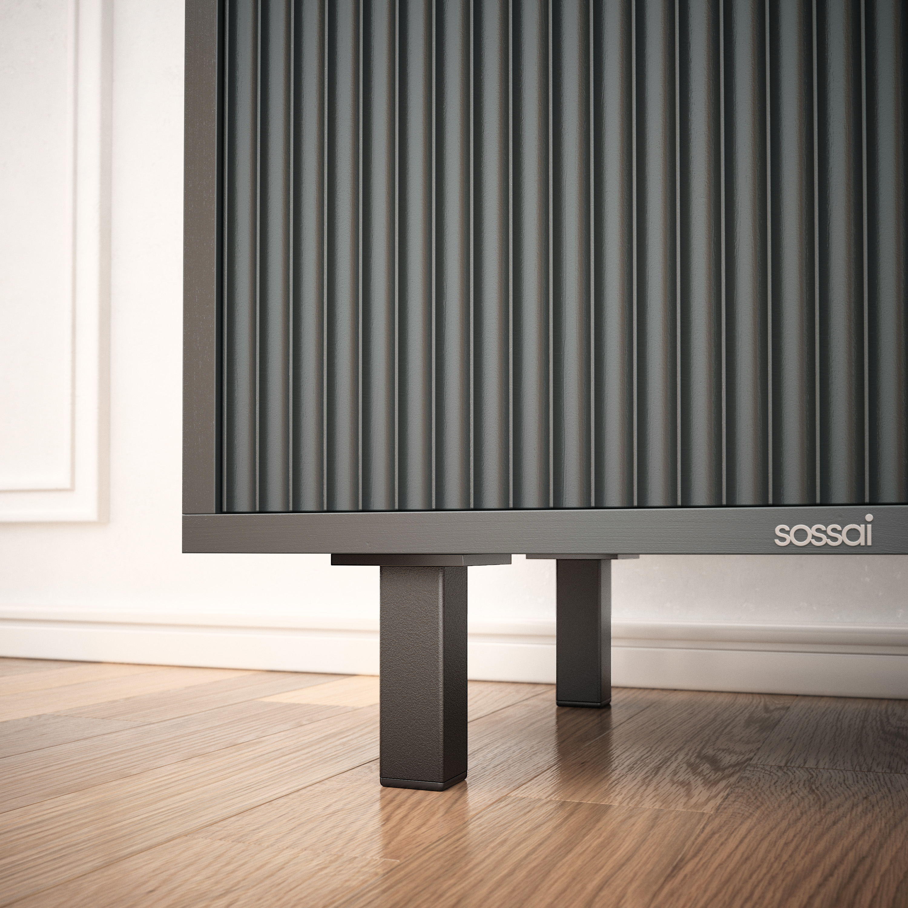 Möbelfüße | E3MF | 4er Set | Farbe: Schwarzmatt