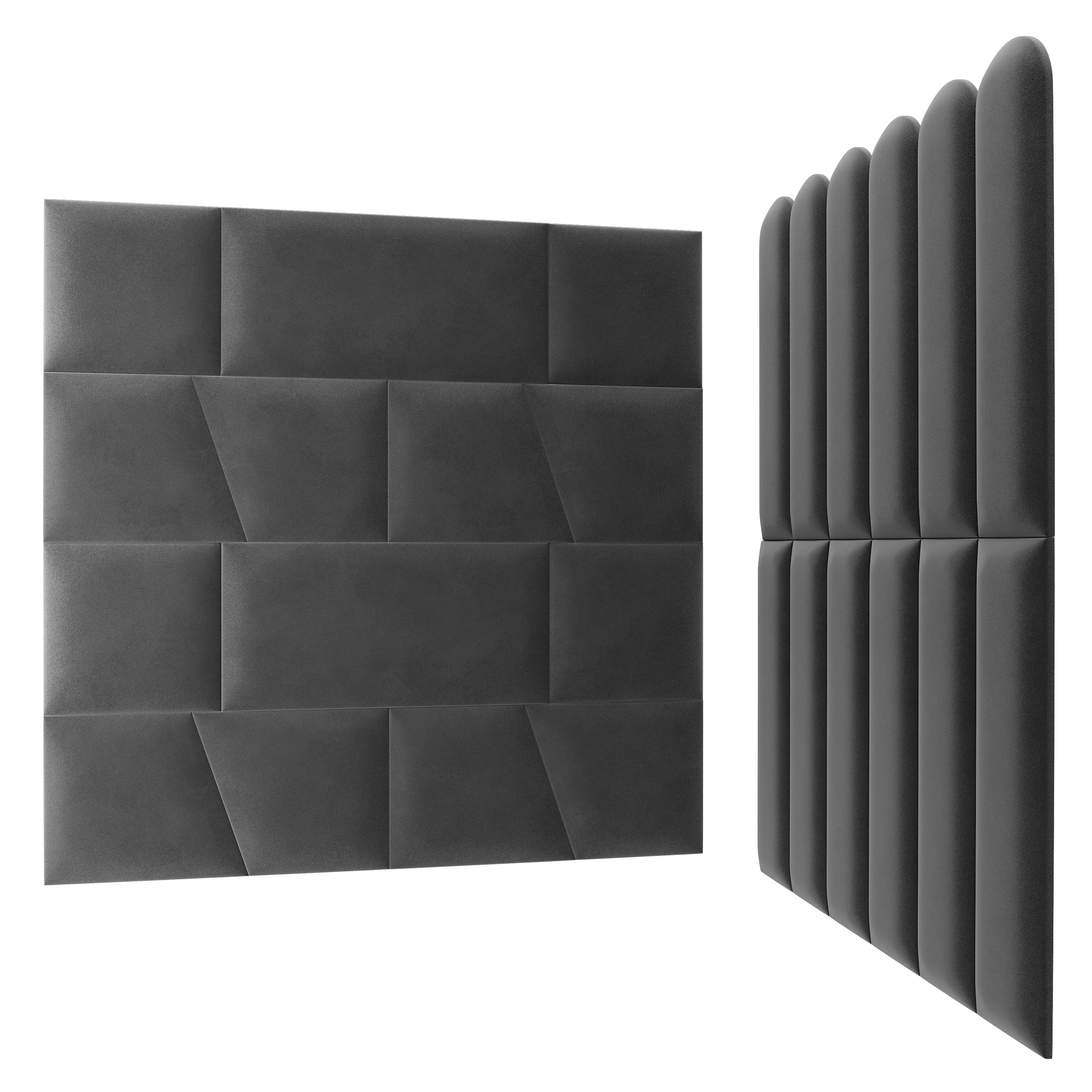Toppa Wandpaneel gepolstert, Trapez 35 x 25 x 30 cm