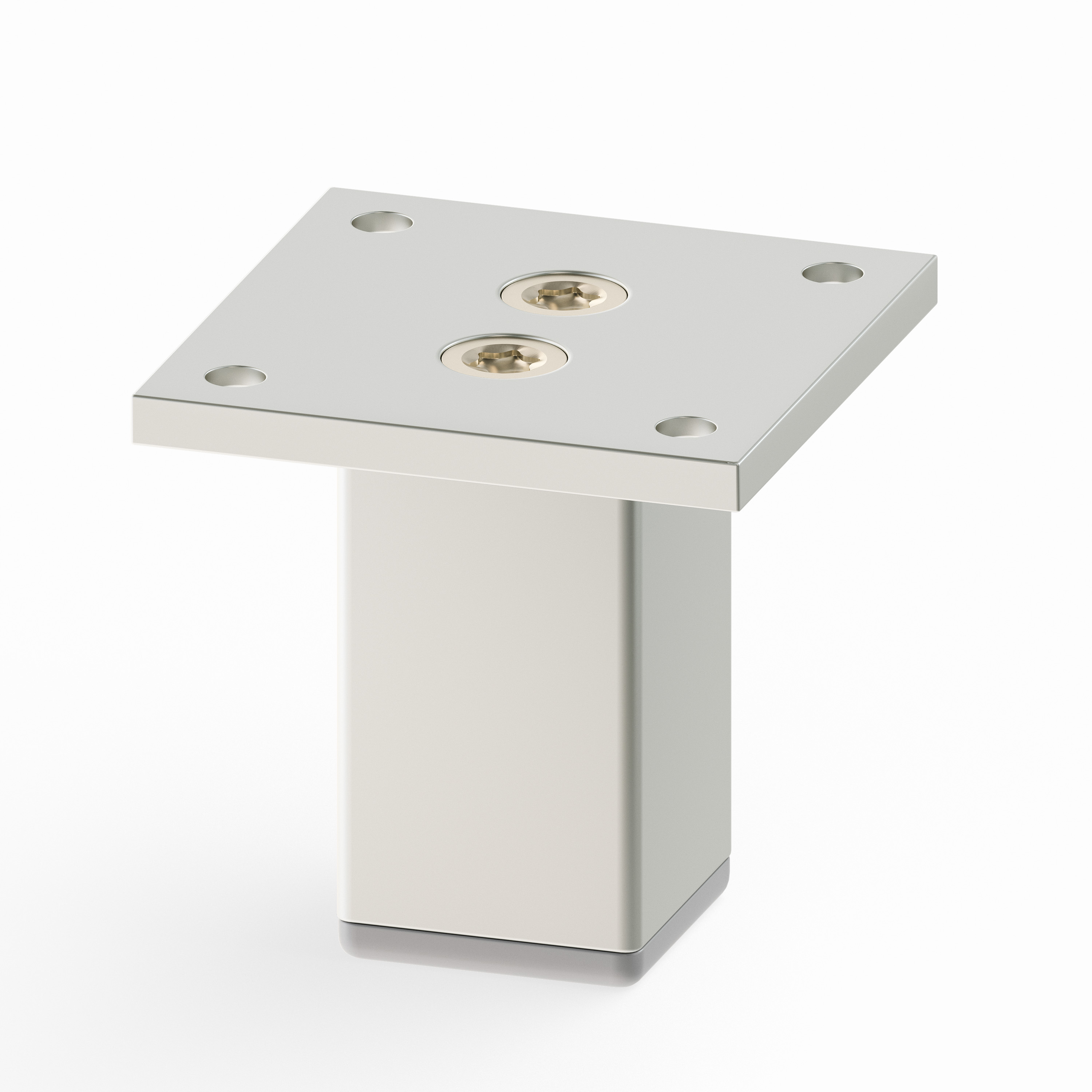 Möbelfüße | E3MF | 4er Set | Farbe: Aluminium