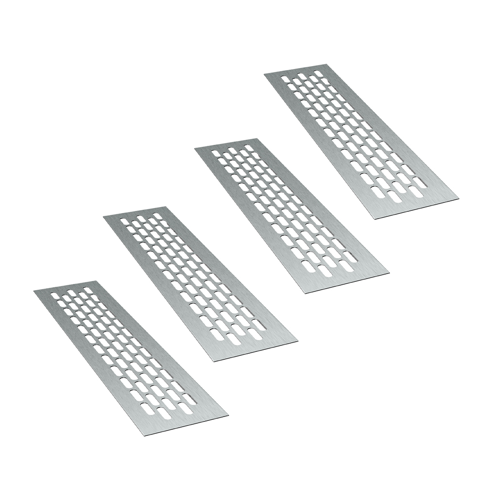 Aluminium Lüftungsgitter AGCR | Farbe: Inox gebürstet