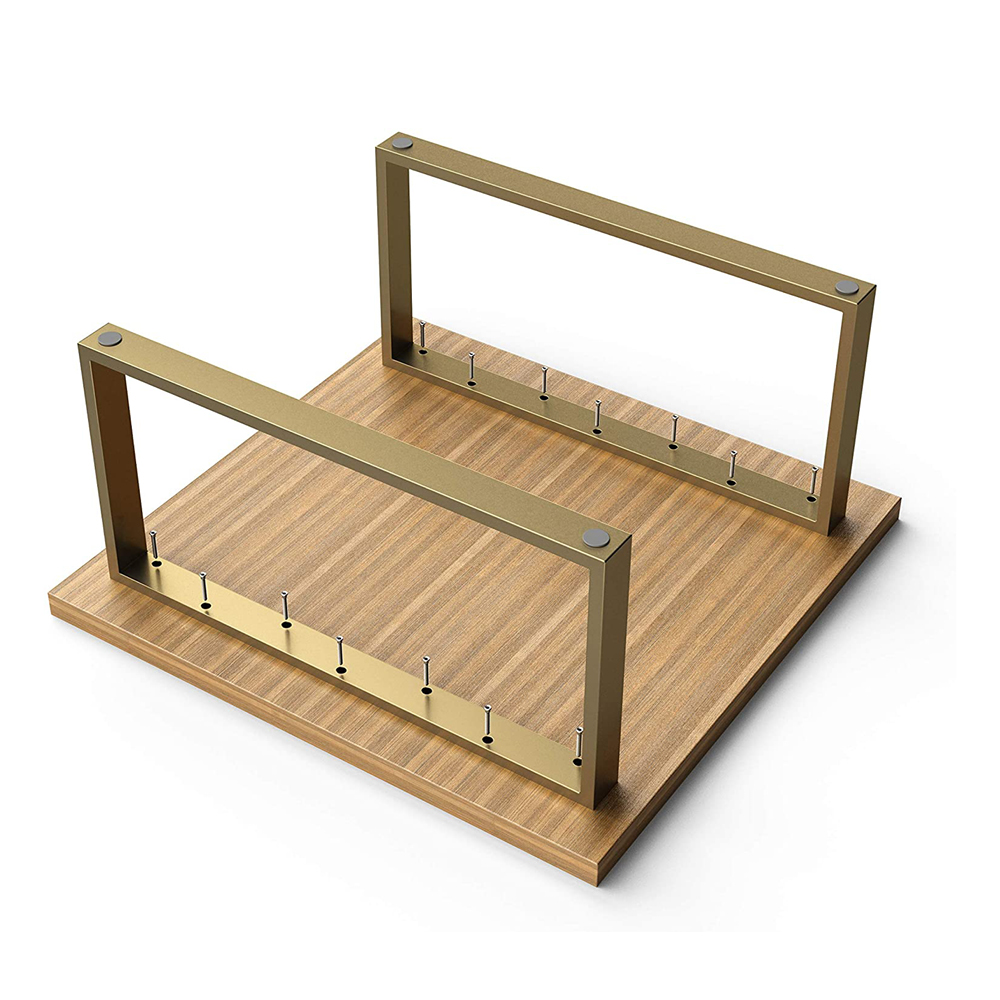 Stahl Couchtischkufen | CKK1 | 2er Set | Gold-Messing