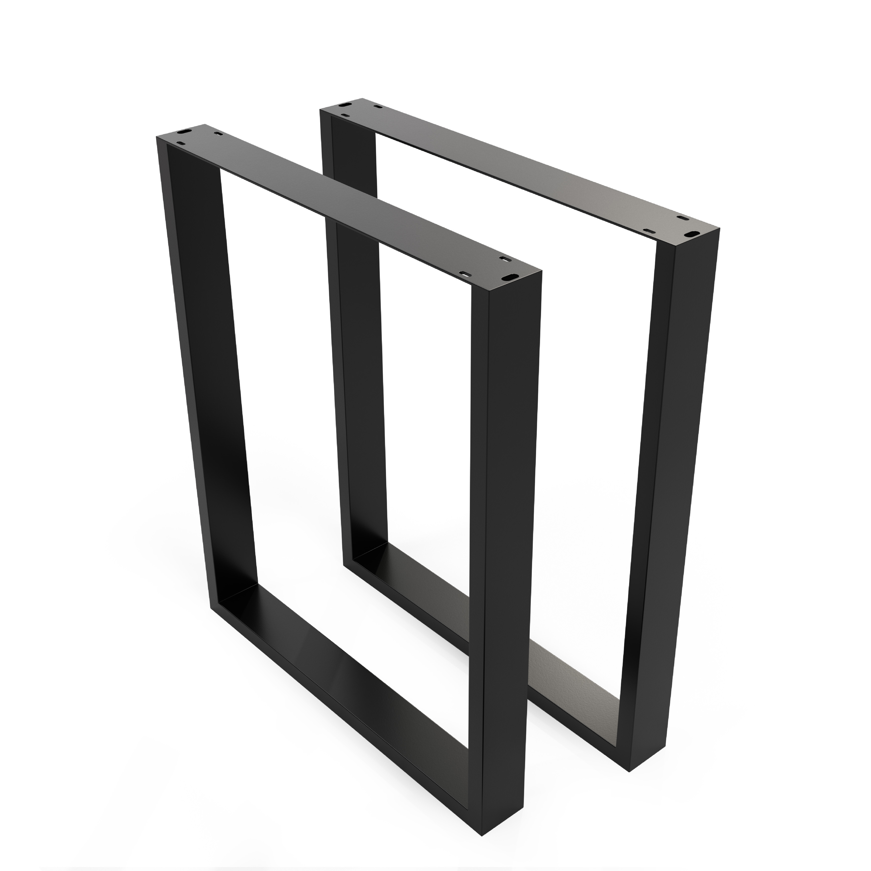 Stahl Tischkufen | TKW1 | 2er Set | Schwarz