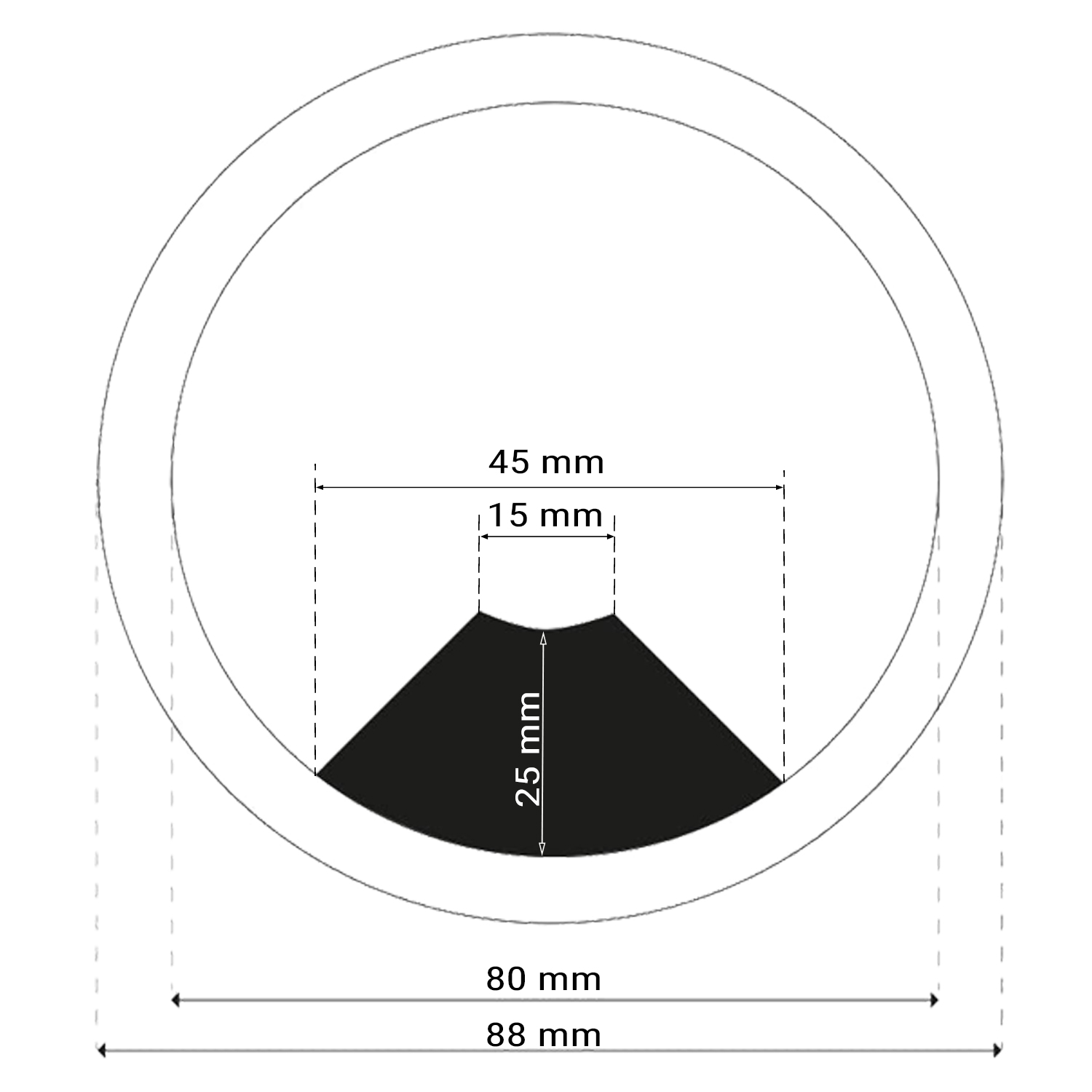 4er Set Kabeldurchführung | KDM2 | Farbe: Grau