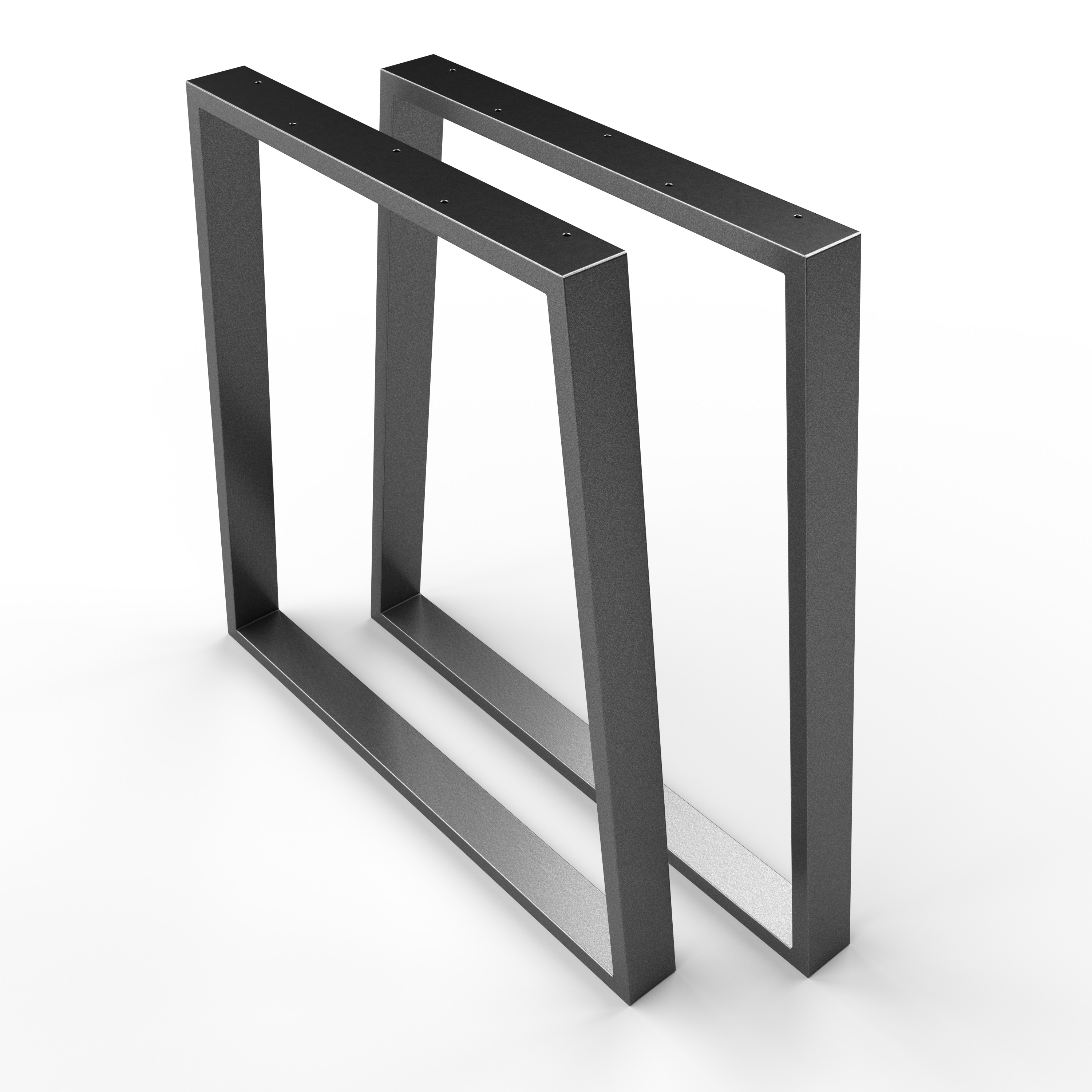 Stahl Tischkufen | TKG6 | 2er Set | Anthrazit
