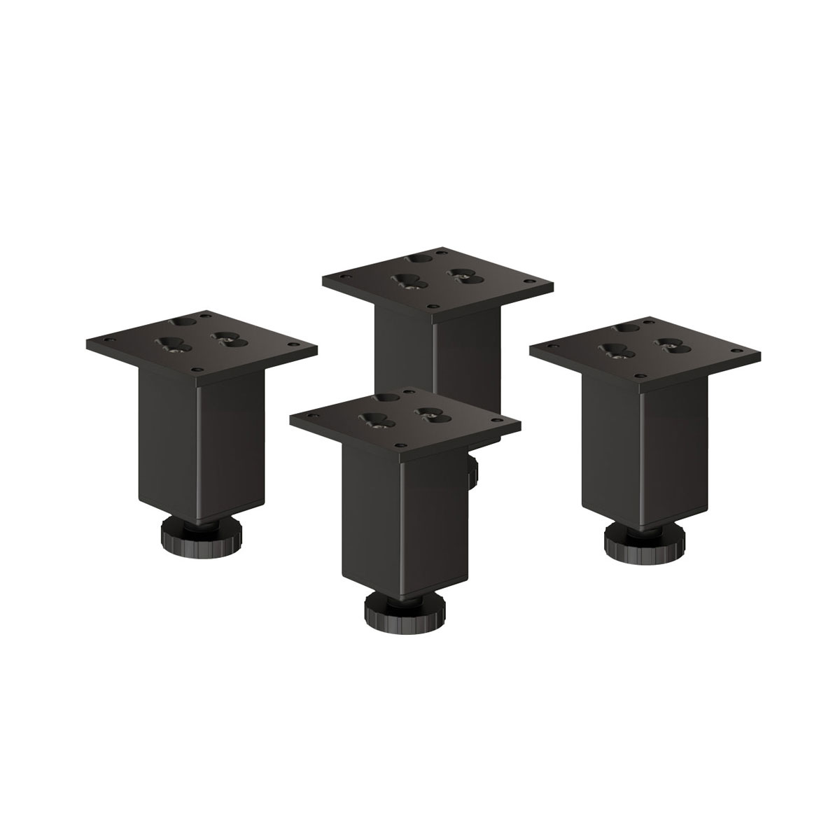 Möbelfüße | E4MF | 4er Set | Farbe: Schwarz