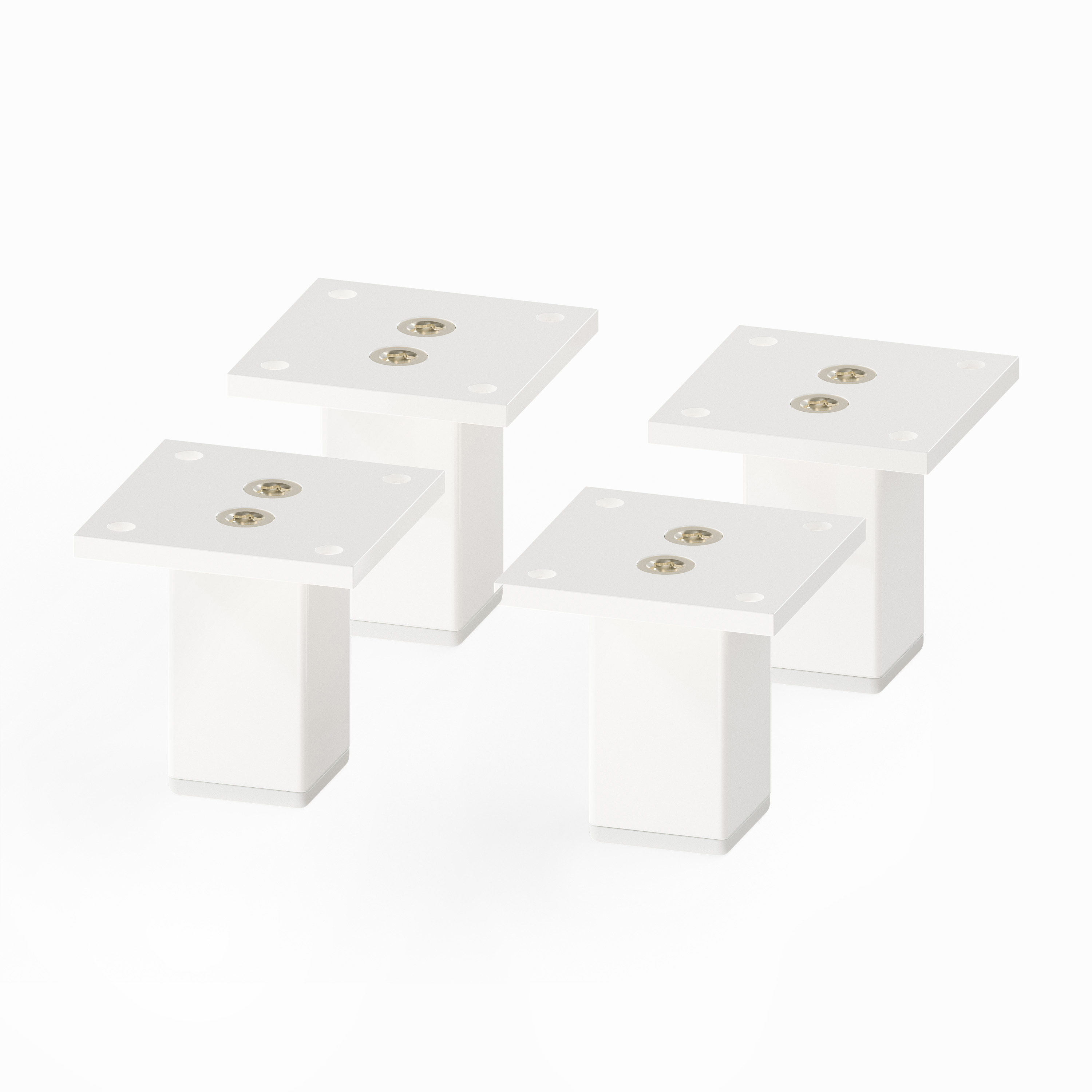 Möbelfüße | E3MF | 4er Set | Farbe: Weiß